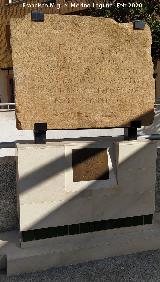 Inscripción de la Fuente Inscripción de la Fuente