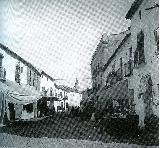 Calle Calancha. 1899. Puestos de la feria