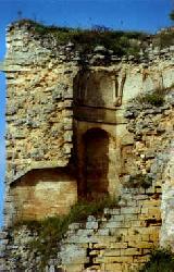 La Mota. Torre de la Cárcel. Foto antigua. Antes de reconstruir