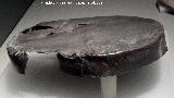Necrpolis ibrica de Piquia. Tapadera de plomo con el nombre en ibero del prncipe. Siglo I a.C. Museo Ibero de Jan