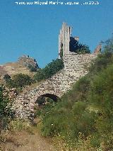 Mina La Aquisgrana. Con el Castillo de las Navas de Tolosa al fondo