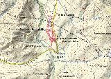 Yacimiento Cerro La Mesa. Mapa