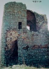 Castillo de Torreparedones. Torre del Homenaje antes de reconstruir