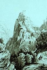 Castillo de Venceaire. Grabado de 1835