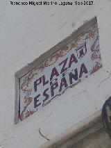 Plaza de Espaa. Placa