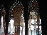 Alhambra. Sala de los Reyes. El Patio de los Leones desde la Sala