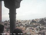 Alhambra. Patio de la Reja. Vistas al Albaycn