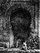 Albaicn. Aljibe rabe en el Albaicn. Dibujo de F. J. Parcerisa 1850