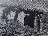 Dolmen 134 de Las Ascensias. Primer dibujo que se hizo del dolmen