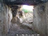 Dolmen IX. Entrada y corredor sin excavar