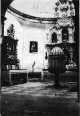 Iglesia de Santa Mara del Salvador. Foto antigua. Baptisterio hoy desaparecido