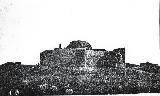 Castillo de Chinchilla de Montearagn. 1870. An se puede apreciar la Torre del Homenaje volada por los franceses