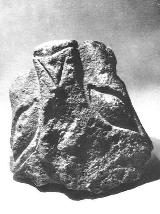 Necrpolis de Pozo Moro. Fragmento de una cabeza de bicha, de rasgos bien dibujados y linea limpia; semejante a otras halladas en Baena, Sagunto y Osuna.