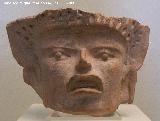 Museo de Arte Precolombino Felipe Orlando. Posible fragmento de una urna. Cultura Remojadas. 200 - 600 d.C.