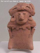 Museo de Arte Precolombino Felipe Orlando. Figura sentada. Cultura Remojadas. 200 a.C. - 200 d.C.