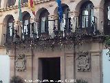 Ayuntamiento de Ronda. Balcn y escudos
