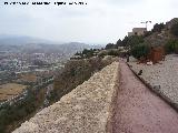 Castillo de Lorca. Muralla. Adarve de la muralla norte