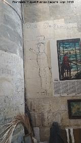 Baslica de Santa Mara. Graffiti en la torre