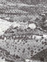 Castillo de Senenil. Vista area de Setenil, 1970