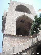 Torres de Serranos. Torre izquierda intramuros