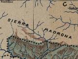 Sierra Madrona. Mapa 1901