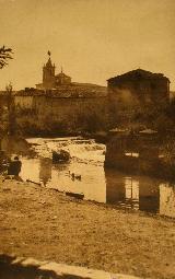 Río Gallo. Foto antigua. A su paso por Molina de Aragón