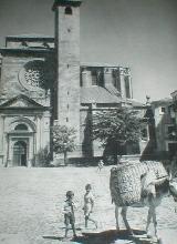 Catedral de Sigenza. Fachada del Mercado. Aos 40
