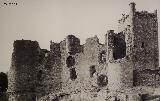 Castillo de Torija. Foto antigua. Antes de reconstruir. Foto del Legado de Leyva Serrano
