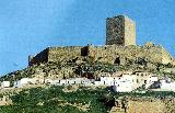 Castillo de Alcaudete. Foto antigua. Antes de reconstruir