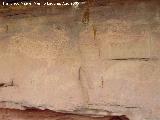 Pinturas rupestres de Los Toros del Navazo. Parte central