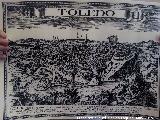 Historia de Toledo. Litografa antigua de Toledo