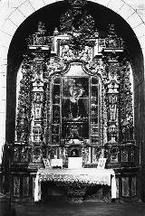 Iglesia de Santa María. Foto antigua. Retablo de la Virgen de los Dolores