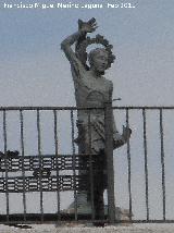 Parque de las Eras de San Sebastin. Estatua de San Sebastin