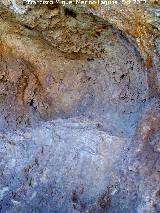 Pinturas rupestres de la Cueva del Hornillo de la Solana. Covacho con el panel principal