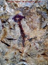 Pinturas rupestres de la Cueva del Hornillo de la Solana. Antropomorfo