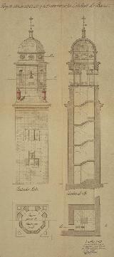 Catedral de Baeza. Torre. Plano. IPCE 1955