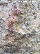 Pinturas rupestres de la Caada de la Corcuela. Posible figura antropomorfa