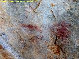 Pinturas rupestres de la Cueva de Limones. Restos