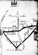 Arroyo de las Navas. Mapa de 1635