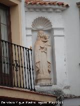 Hornacina de la Virgen del Amparo. 