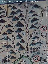 Historia de Baos de la Encina. Mapa de Bernardo Jurado. Casa de Postas - Villanueva de la Reina