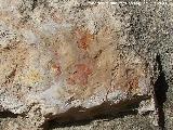 Pinturas rupestres de la Pea del Gorrin VIII. Restos