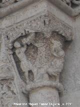 Catedral de Valencia. Puerta del Palau. El sacrificio de Abel y el crimen de Cain