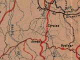 Historia de Bedmar y Garcez. Mapa 1885