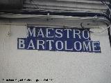Calle Maestro Bartolom. Azulejos
