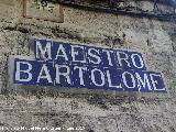 Calle Maestro Bartolom. Azulejos