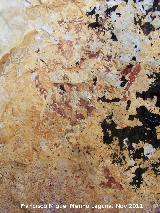 Pinturas rupestres del Abrigo I de la Pedriza. Grupo IV. Bitriangular