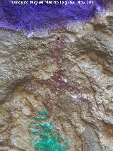 Pinturas rupestres del Abrigo I de la Pedriza. Grupo VI. Antropomorfo