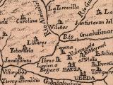 Historia de Canena. Mapa 1788