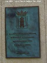 Monumento al Exvoto Ibero. Placa